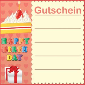 Gutschein-Vorlage für Geburtstage 268