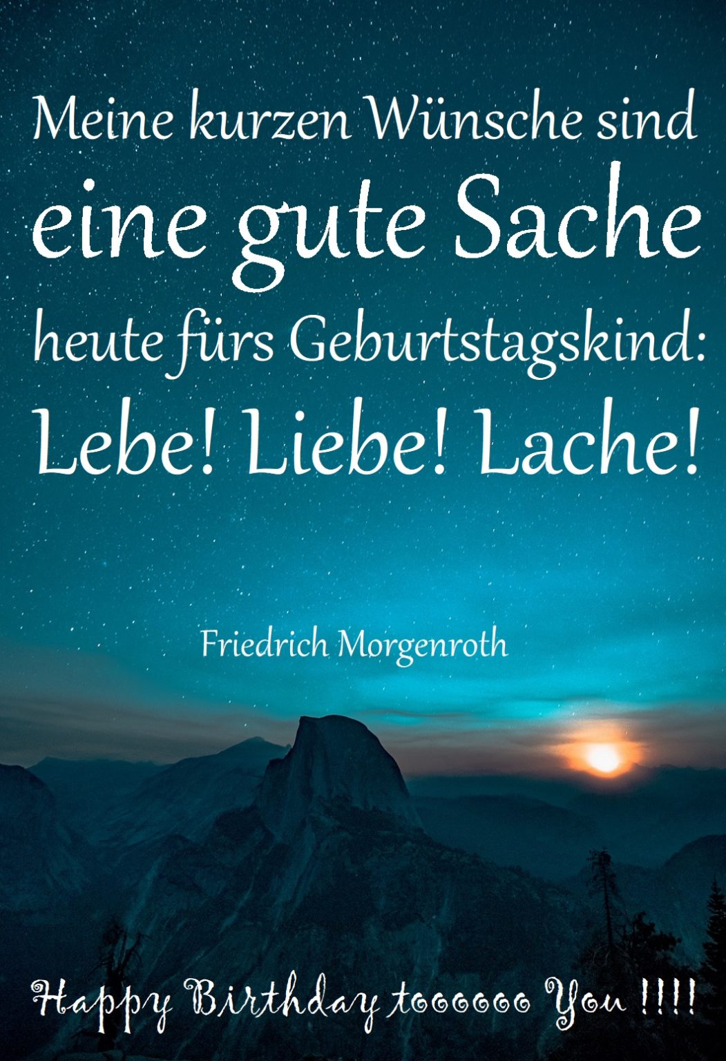 Geburtstagssprüche lang & festlich Alles Gute zum Geburtstag wünschen